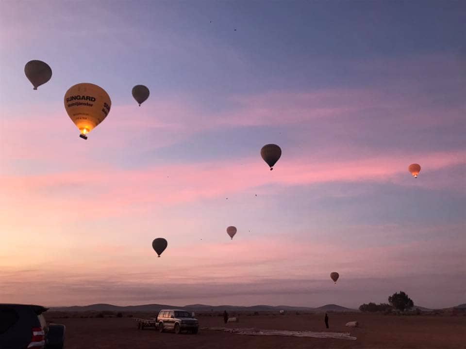 hot air balloon ride in marrakech